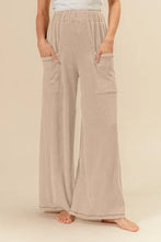 BiBi 2tone Cord Rib Waist Band Side Pocket Pants OAT Woman Pants