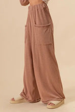 BiBi 2tone Cord Rib Waist Band Side Pocket Pants Woman Pants