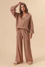 BiBi 2tone Cord Rib Waist Band Side Pocket Pants Woman Pants