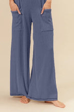 BiBi 2tone Cord Rib Waist Band Side Pocket Pants Woman Pants