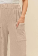 BiBi 2tone Cord Rib Waist Band Side Pocket Pants Woman Pants