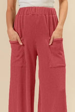 BiBi 2tone Cord Rib Waist Band Side Pocket Pants Woman Pants