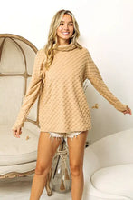 BiBi Checkered Round Neck Thumbhole Long Sleeve Top Woman Blouses