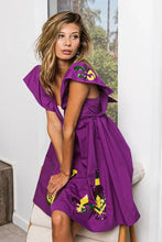 BiBi Mardi Gras Sequin Embroidery Ruffled Dress Casual Dresses