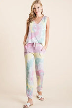 BiBi Tie Dye French Terry Casual Pants Woman Pants