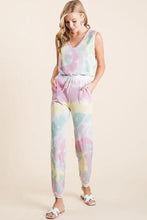 BiBi Tie Dye French Terry Casual Pants Woman Pants