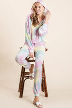 BiBi Tie Dye French Terry Casual Pants Woman Pants
