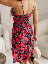 Black and White Leaf Print Tropical Sundress Casual Dresses