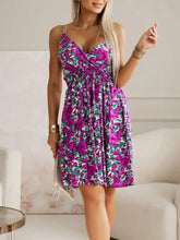 Black and White Leaf Print Tropical Sundress Casual Dresses