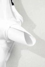 Black and White Patterned One-Piece Swimsuit Swimwear