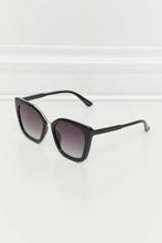 Black Cat Eye Oversized Sunglasses for Women Polycarbonate Frame Black One Size Sunglasses