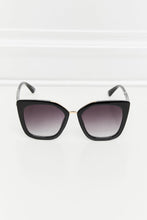 Black Cat Eye Oversized Sunglasses for Women Polycarbonate Frame
