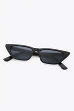 Polycarbonate cat eye sunglasses with UV400 dark gray lenses