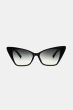 Black Cat Eye Sunglasses with Gradient Lenses UV400 Protection