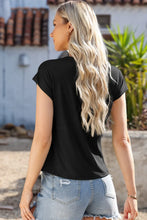 Black Cowl Neck Top for Women