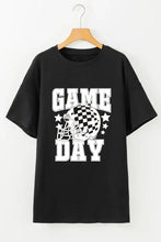 Black Game Day Oversized T Shirt Dress for Women Woman T Shirts