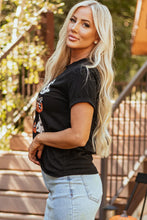 Black Halloween T Shirt for Women with Stretch and Denim Pairing