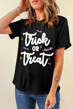 Black Halloween Themed Womens T Shirt Cotton Blend Black