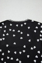 Black Heart Pattern Lace Bodysuit Long Sleeve Women’s Top Woman Bodysuits