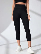 Black High-Waisted Athletic Leggings for Women Black