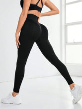 Black High-Waisted Athletic Leggings for Women