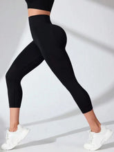 Black High-Waisted Athletic Leggings for Women