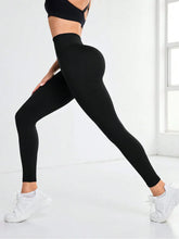 Black High-Waisted Athletic Leggings for Women