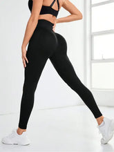 Black High-Waisted Athletic Leggings for Women Woman Leggings