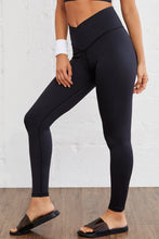 Black High Waisted Slim Fit Athletic Leggings for Women Black