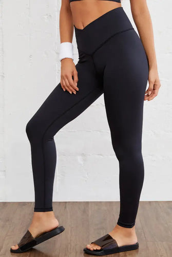 Black High Waisted Slim Fit Athletic Leggings for Women Black Woman Leggings