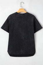 Black Howdy Bull Skull Cotton Graphic T-Shirt for Women