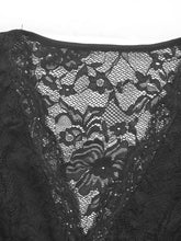 Black Lace Bodysuit with Moderate Stretch Woman Bodysuits