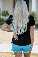 Black Lobster Print T-Shirt and Denim Shorts Set for Women Woman T Shirts