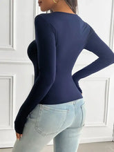 Black Long Sleeve Mesh Paneled Bodysuit Woman T Shirts