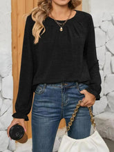 Black Long Sleeve Women’s Blouse 100 Percent Polyester