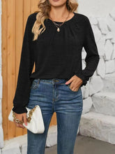 Black Long Sleeve Women’s Blouse 100 Percent Polyester