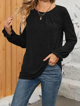 Black Long Sleeve Women’s Blouse 100 Percent Polyester