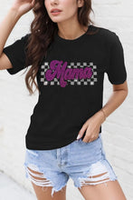 Black Mama Graphic T-Shirt for Women with Rhinestone Detailing