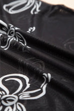 Black Mesh Sheer Top with White Bow Pattern for Women Woman T Shirts