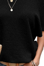 Black Off Shoulder Knit Top with Necklace and Open Back