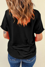 Black Oversized Crawfish Boil Graphic T-Shirt for Women