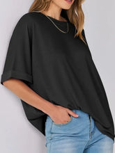 Black Oversized Short Sleeve T Shirt for Women Woman T Shirts
