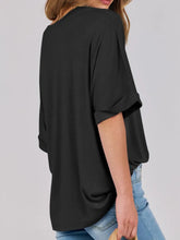 Black Oversized Short Sleeve T Shirt for Women