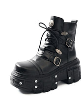 Black Platform Boots for Women