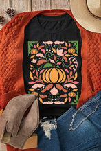 Black Pumpkin Graphic T-Shirt for Women