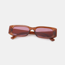 Black Rectangular UV400 Polycarbonate Sunglasses