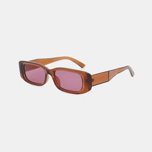 Black Rectangular UV400 Polycarbonate Sunglasses