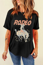 Black Rodeo Graphic T Shirt for Women Black Woman T Shirts
