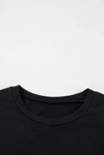 Black Sequin Stripe T-Shirt for Women Woman T Shirts