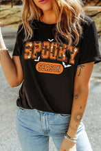 Black Spooky Season Halloween T-Shirt for Women Black